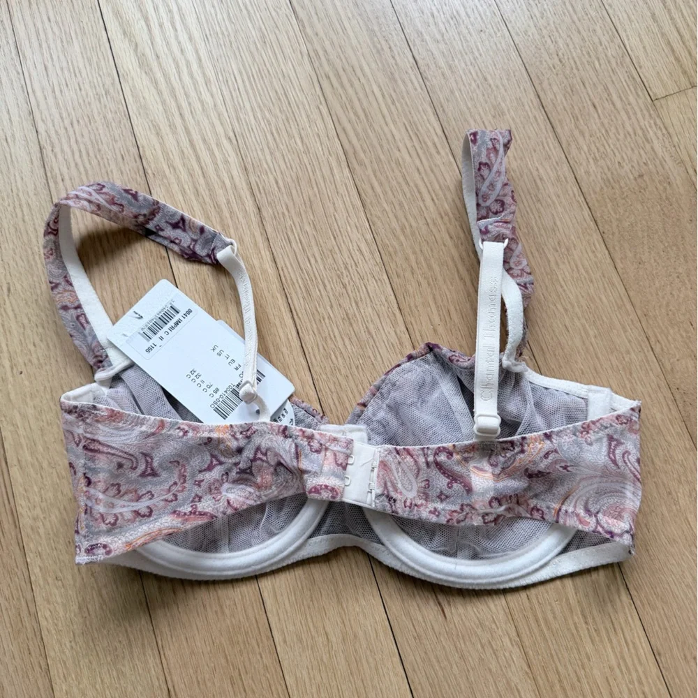 NWT CHANTAL THOMASS SIZE 32C ENCENS MOI bra in cashmere paisley‎ print